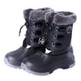 thumbnail image 5 of Nova Utopia Boys Girls Snow Boots NFWB03 BlackGrey 2, 5 of 7