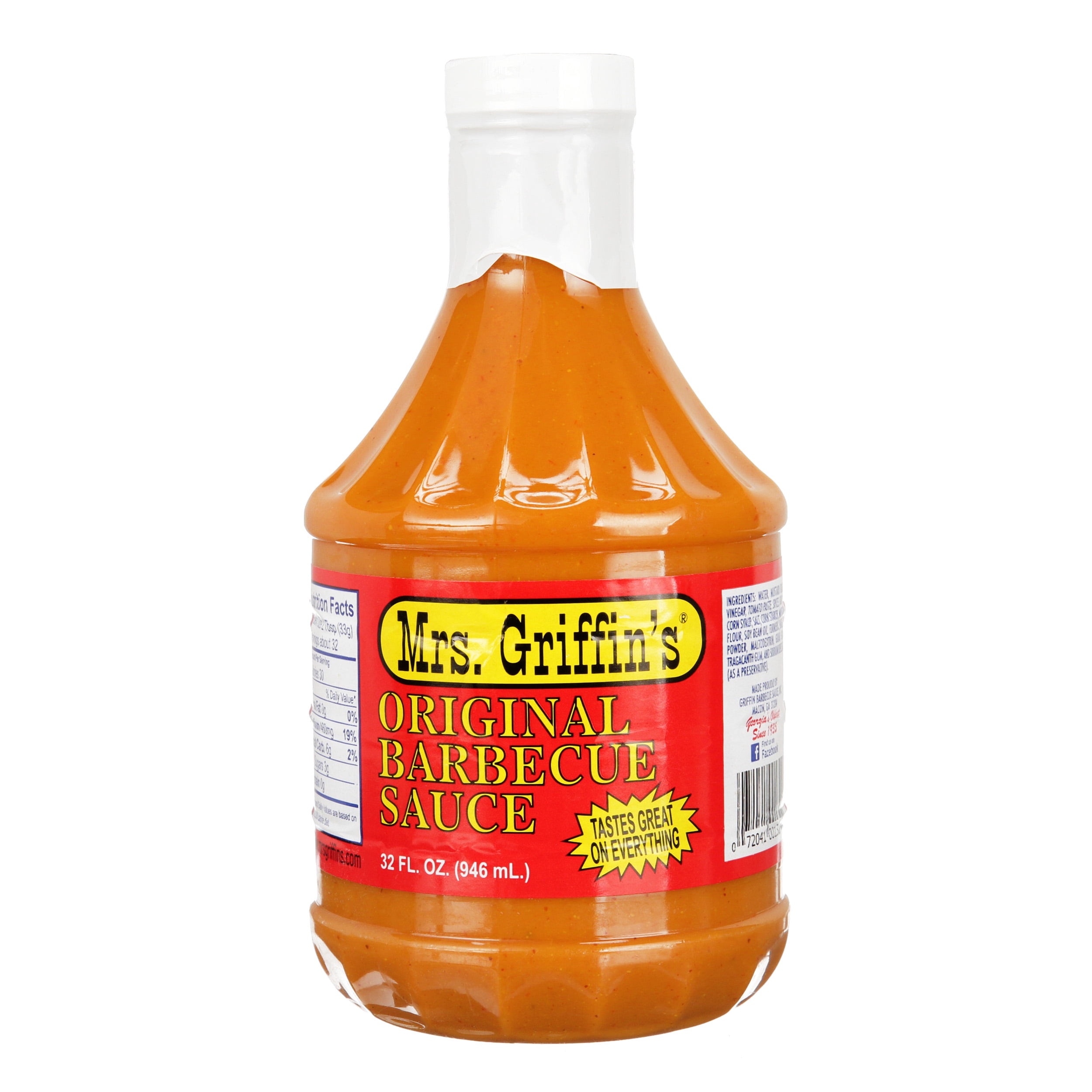 (3 pack) Mrs. Griffin's Barbecue Sauce, Tangy Mustard, Original, 32 fl. oz. Bottle