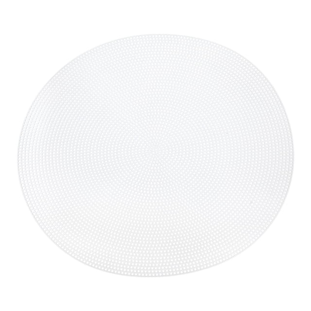 Unique Bargains 4Pcs Round Plastic Canvas Mesh Sheets 30.7cm / 12.09inch Circle Mesh Mat for Embroidery Knit Crochet Needlework