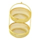 thumbnail image 2 of Cesta de frutas de doble capa, versátil y decorativa, soporte de metal para almacenar frutas. dorado, 2 of 7