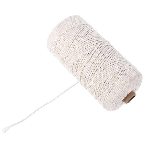 Raindrops Cotton Butcher Twine 1 Roll 200m Beige String for Cooking, Kitchen, Crafts, Roasting, Gardening, Decoration, and Packing