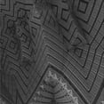 thumbnail image 1 of Ahgly Company Machine Washable Indoor Square Transitional Charcoal Black Area Rugs, 6' Square, 1 of 7