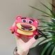 thumbnail image 4 of Funda de silicona para auriculares con dibujos de oso fresa en 3D, funda para auriculares inalámbricos de segunda generación para Airpods Pro, llavero para Airpods, 4 of 4
