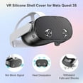 thumbnail image 3 of Silicone Cover Set Compatible with Meta Quest 3S Silicone Face Cover Set VR Shell Cover, Touch Controller Grips,and Lens Protective Cover for Meta/Oculus Quest 3S Accessories, 3 of 6