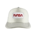 thumbnail image 1 of Gravity Threads Nasa Patch Adjustable Trucker Hat - White Patch - White, 1 of 2