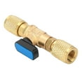thumbnail image 2 of Ball Valve G1/4'' Brass Refrigeration Ball Valve Adapter Refrigerant Ball Valve Connector For A/C Refrigerant Charging Hose ,Convenient to Use, 2 of 9