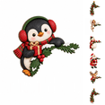 thumbnail image 6 of Penguin Door Corner Hanging Decoration Christmas Resin Figurine for Door Frame Wall Display, 6 of 6