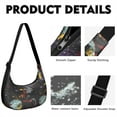 thumbnail image 2 of Women’s Outer Space Shoulder Bag – Galaxy Cosmos and Nebula Crossbody Purse for Space Lovers, Featuring Starry Night Celestial Cosmic Pattern, Lightweight Water-Resistant Tote, 2 of 5