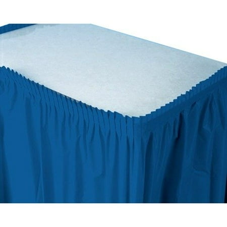 

Firefly Imports Plastic Table Skirt 29-Inch by 14-Feet Navy Blue