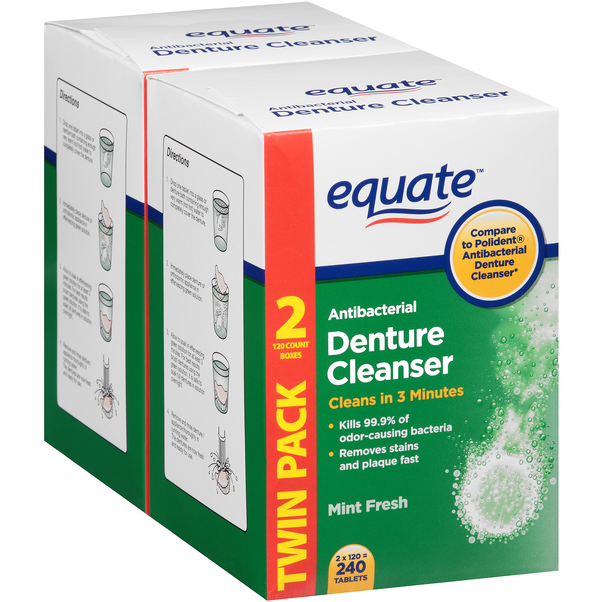 Equate Complete Hold Denture Adhesive Cream, 2.4 oz