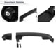 thumbnail image 4 of Manijas de Puerta Exterior Delantera Derecha para Automóvil Unique Bargains para Hyundai Elantra 2006-2012 Reemplazo Duradero de Manija de Puerta No.826522H000 ABS 1 Pcs, 4 of 6
