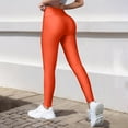 thumbnail image 4 of Delayuji Women's Yoga Legging Sports Slim Fit Yoga Pants Nylon High Waisted Glossy Leggings, 4 of 7