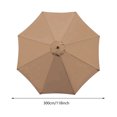 thumbnail image 4 of Sunshade Tela Parasol Cover 6/8 Huesos Reemplazo Poliéster A Prueba Accesorios Ropa Lluvia Desmontable, 4 of 9