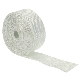 Rodspeedracing 2x32' Exhaust Pipe Insulation Thermal Heat Wrap Tape – White, For Motorcycle Headers