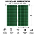 thumbnail image 2 of Blackout Kids Curtains,Green Black Checkerboard Checkered Pattern Childrens Insulated Curtains Set Of 2,Bedroom Essentials,Toddler Room Decor 42"x84", 2 of 5