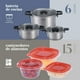 thumbnail image 2 of Bateria de Cocina Tricapa Set Contenedores Hermeticos 21pzas ColorHome COMBO-CH-13, 2 of 10