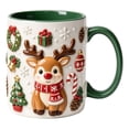 thumbnail image 2 of Hometravel Christmas Reindeer Ceramic Coffee Mug, Milk Cup with Flat Design, Holiday Drinkware for Home Kitchen and Christmas Gift, 2 of 7