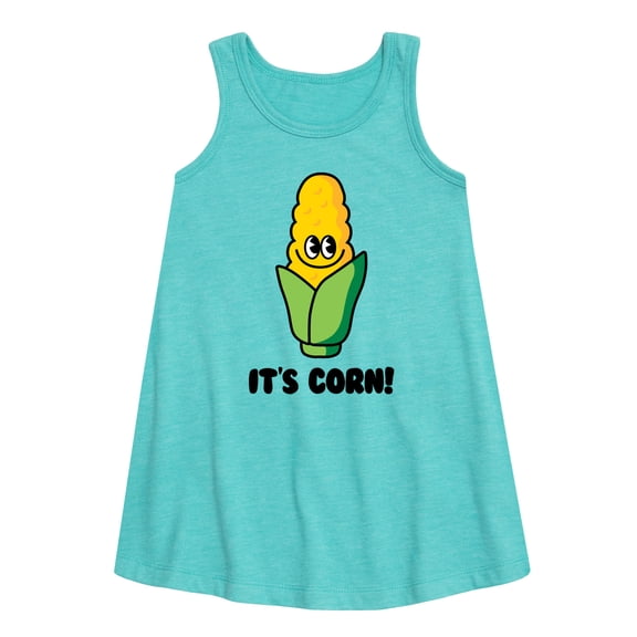Instant Message - It's Corn - Toddler & Youth Girls A-line Dress