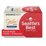 Seattle's Best Coffee House Blend Medium Roast K-Cup Pods | 6 boxes of 10 Pods (60 Total Pods)