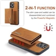 thumbnail image 6 of Detachable Back Cover For iPhone 15 Pro Max 15Plus 15Pro 14ProMax 14Pro 14Plus 13ProMax 13 13Pro 12ProMax 12 12Pro 11 Pro Max  Wallet Case with Card Holder Magnetic For iPhone 15 Leather Phone Cases, 6 of 9
