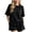 Black, variant on Wenini Women's Short Sleeve Pajama Set Crew Neck Tee Elastic Waist Shorts Loungewear 2 Piece Outfit Tracksuit Set