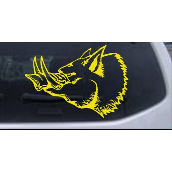 Wild Boar Car or Truck Window Decal Sticker
