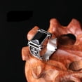 thumbnail image 3 of Mens Vintage Alloy Ring Gothic Cross Design With Red Rubies Electroplated Finish Perfect Gift For Men Fashion Ring And, 3 of 5
