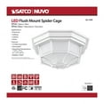 thumbnail image 4 of Nuvo Lighting - 18.5W LED Outdoor Spider Cage Flush Mount-5.06 Inches Tall and, 4 of 16