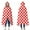 Red and Black, variant on Wearable Blanket,Black White Square Checkered Pattern Hooded Wearable Flannel Blanket for Adults & Teens,Winter Poncho Shawl Wrap Cape Cozy Anti-Pill,60"x80"