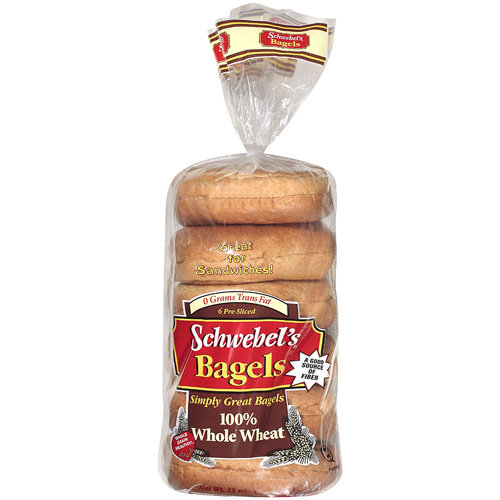 Schwebel?s 100 Whole Wheat Bagels, 15 oz
