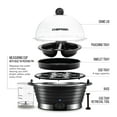 Chefman Egg Cooker, 6 Egg Capacity w/ Removable Tray, Electric