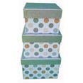 thumbnail image 1 of Italia 1079 Coffrets Cadeaux avec Couvercle à Paillettes&44; Argent -3 Pièces, 1 of 1