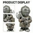thumbnail image 2 of ICERUN 4Pcs Garden Gnomes,Resin Knight with Axe Sculpture Garden Decorations,Guardian Imagery Lawn Ornaments,Style1, 2 of 7