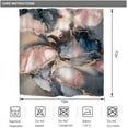 thumbnail image 3 of Marble Abstract Luxury Art Shower Curtain for Bathroom Decor 72Wx72H Navy Blue Pink Modern Purple Marble Rose Gold Ombre Aesthetic Printed Fabric Polyester Waterproof 12 Pack Plastic Hooks, 3 of 5