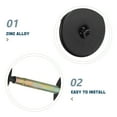 thumbnail image 3 of HINTRMENT Black Round Door Lock Hole Cover Plate with Wear Resistant Material for Home Security, 3 of 8