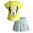 thumbnail image 1 of Disney Minnie Mouse Little Girls Graphic T-Shirt & Mesh Skirt Yellow/Navy 6, 1 of 5