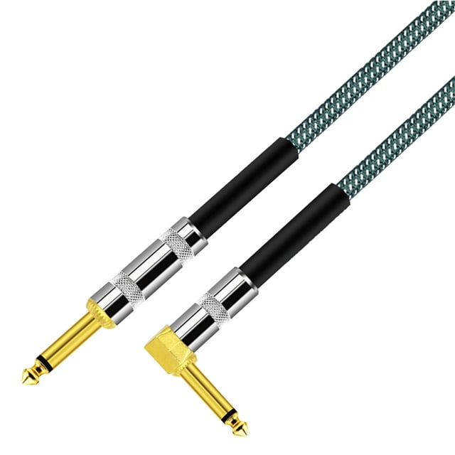Cable de guitarra CUTICAT Reducción de ruido 3M 6,5 mm Duradero Ángulo a Cable de instrumento CUTICAT Cable de audio