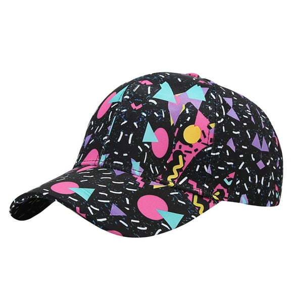 Unisex Graffiti Baseball Cap Versatile Outdoor Sports Sun Protection Sun Hat S-10 Blue