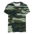 thumbnail image 5 of Jamsmile Women T-Shirts Classic Camouflage Print Short Sleeved Color Block T Shirts Casual Round Neck Soft Loose Tee Shirts, 5 of 5