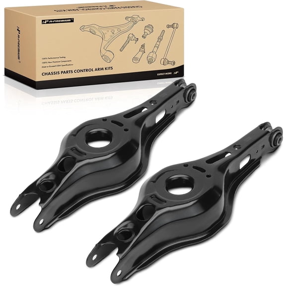 A-Premium 2 x Rear Lower Rearward Control Arm Compatible with Toyota Corolla 2019-2023, Corolla Cross 2022-2023, Prius 2016-2022, Prius AWD-e 2019-2022, Prius Prime 2017-2022, C-HR & Lexus UX200