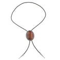 thumbnail image 1 of PU Bolo Boda hecha a mano Collar de traje ajustable para Halloween Marrón Zulema Corbata Bolo Tie, 1 of 8