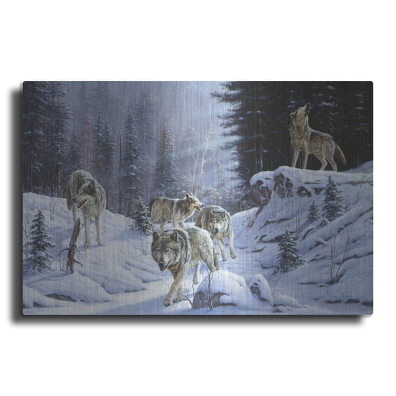 Luxe Metal Art 'Final Call' by R. Hed, Metal Wall Art, 36"x24"