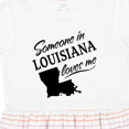 thumbnail image 4 of Inktastic Someone in Louisiana Loves Me Girls Toddler Dress, 4 of 5