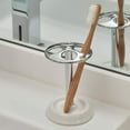 thumbnail image 3 of iDesign York Toothbrush Holder Stand - Holds Up to 4 Toothbrushes - Multicolor, 3 of 7