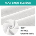 thumbnail image 4 of Faux Linen Curtains 96 inch Length 2 Panels Set 52" x 84" - Taupe, 4 of 5