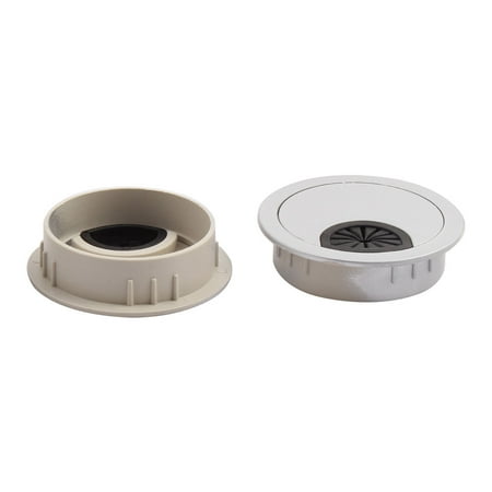 Computer Desk Plastic Grommet Wire Cord Cable Hole Cover 53mm Dia