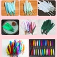 thumbnail image 2 of Observaciones para pedidos de compra: 50 piezas por paquete Verde oscuro el error es de aproximadamente 5 piezas material hecho a mano de pluma de cuchillo recto pequeño/pluma ANGGREK Otros, 2 of 8