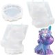 thumbnail image 1 of Kit de 2 moldes de resina epoxi 3D, molde de resina epoxi, molde de Animal, molde de resina de silicona, llavero de unicornio de resina Animal para decoración del hogar JAMW Sencillez, 1 of 5