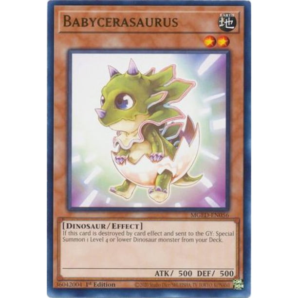YuGiOh Maximum Gold El Dorado Babycerasaurus MGED EN056 Walmart