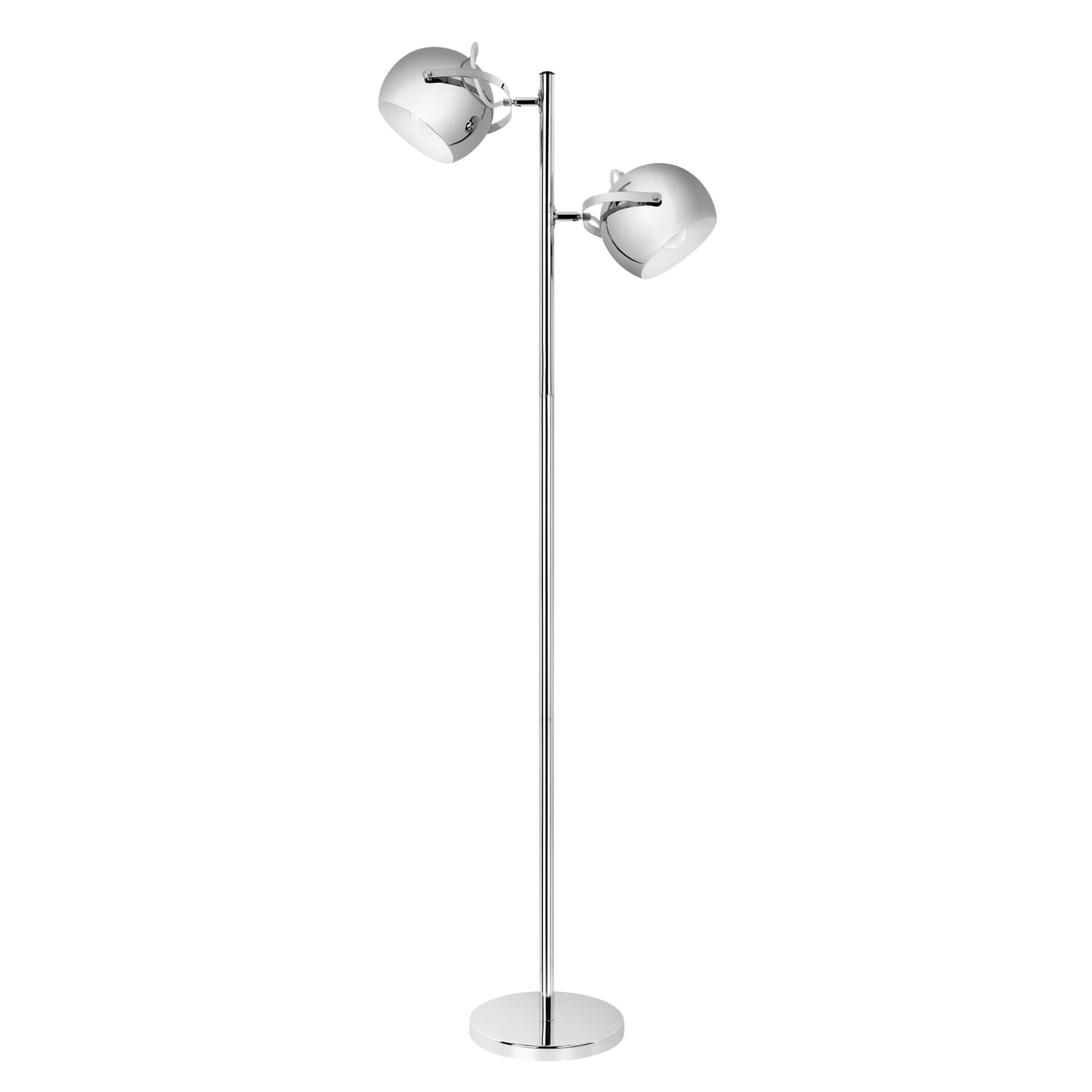 Globe Electric Miles 2-Light Adjustable Head Chrome Floor Lamp, 12807 by Globe Electric